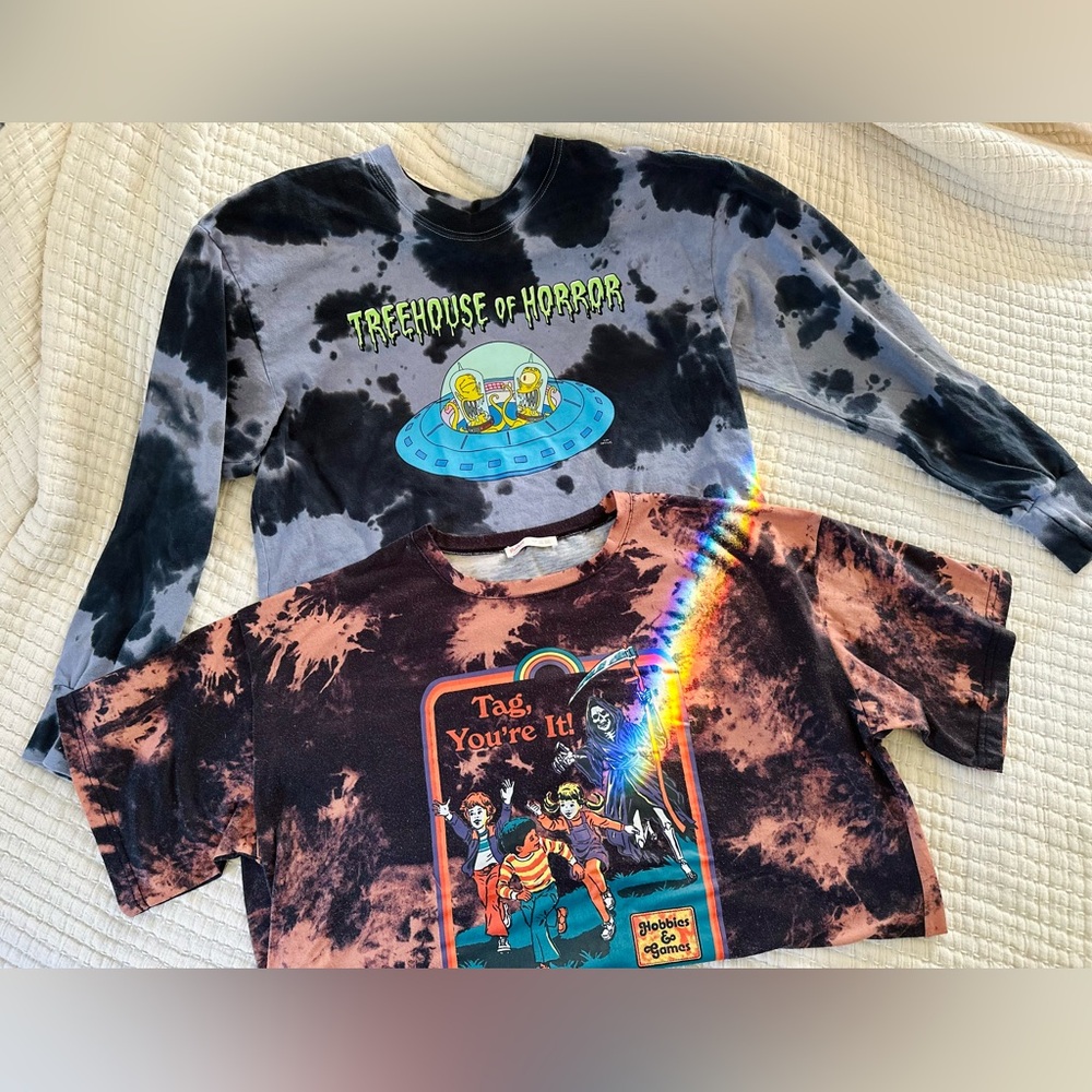 LAST CHANCE* DONATING Horror Tie-Dye Shirts